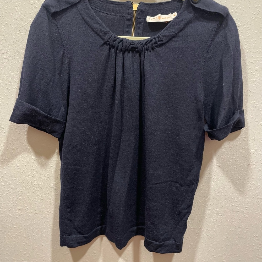 Tory Burch Midnight Blue Blouse